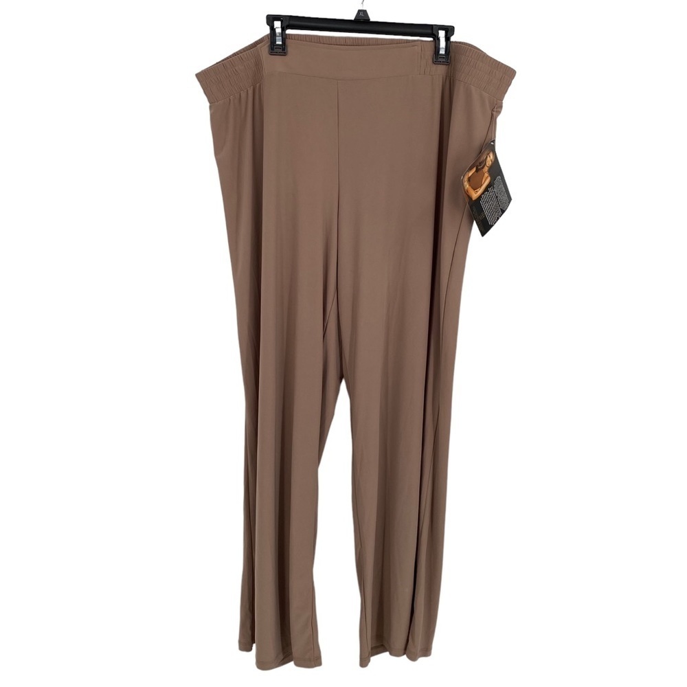 Iman Global Chic Tan Palazzo Pants Women's Size 3X